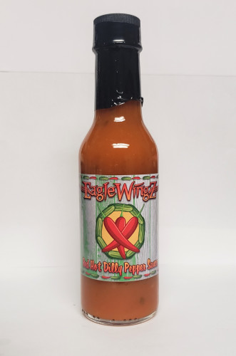 Eagle Wingz Red Hot Dilly Pepper Sauce - 5 Ounce Bottle
