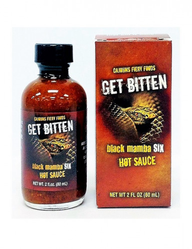 Black Mamba Six Get Bitten Hot Sauce - 2 Ounce Bottle