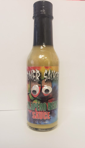 Stoner Sauce- Jalapeno Hemp Hot Sauce- 5 Ounce Bottle