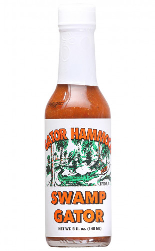 Gator Hammock Hot Swamp Gator Hot Sauce - 5 Ounce Bottle
