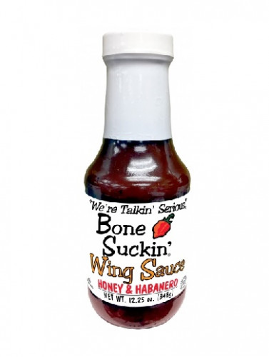Bone Suckin' Wing Sauce Honey & Habañero - 12.25 ounce bottle