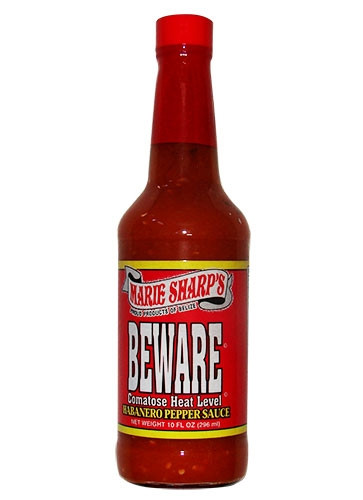 Marie Sharp's Beware Comatose Heat Level Habanero Pepper Sauce - 10 ounce bottle