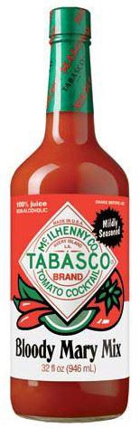 Tabasco Brand Mildly Seasoned Bloody Mary Mix - 32 ounce bottle