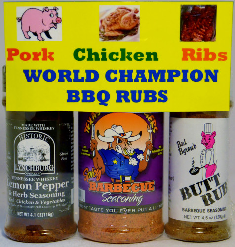 Pork - Chicken - Ribs - World Champion Rubs - 3 Pack