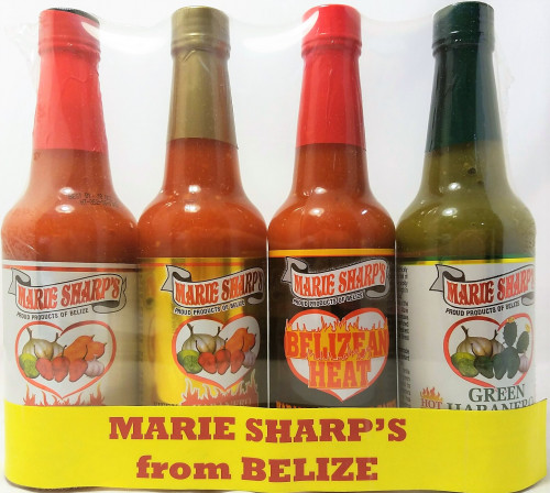 Marie Sharp's (10 Ounce Bottles) - Belize - 4 Pack Gift Set