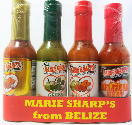 Marie Sharp's - Belize - 4 Pack Gift Set (Hot, Green, Fiery & Belizean)