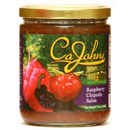 CaJohns Raspberry Chipotle Salsa - 16 Ounce Jar