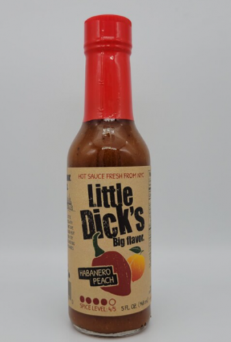 Little Dick's Habanero Peach Hot Sauce - 5 Ounce Bottle