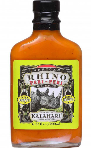 African Rhino Peri-Peri Sauce  Extra Hot! - 6.75 Ounce Bottle