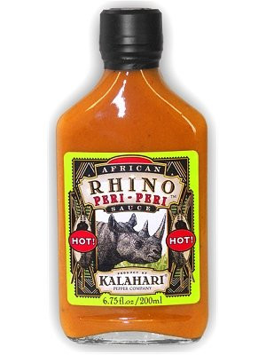 African Rhino Peri-Peri Sauce  Hot! - 6.75 Ounce Bottle