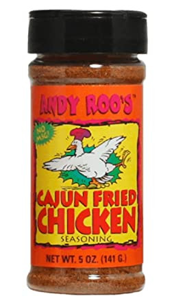 Andy Roo's Cajun Fried Chicken Seasoning - 4 ounce shaker