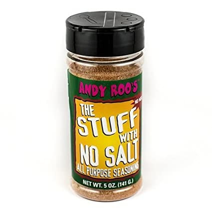 Andy Roo's The Stuff With No Salt All Purpose Seasoning - 4 ounce shaker