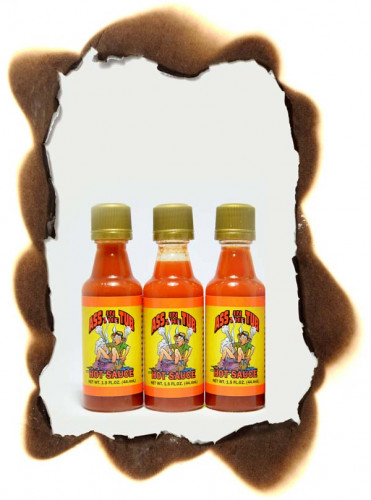 Ass In The Tub Hot Sauce - 3 Pack Mini's - 1.5 Ounce Bottles