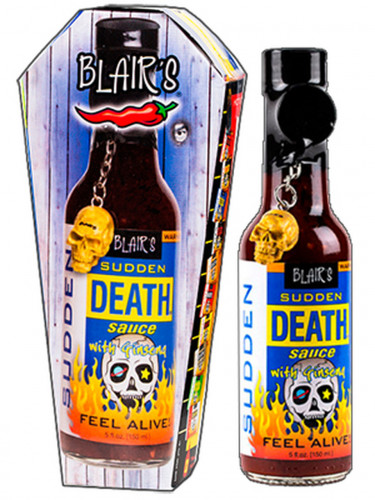 Blair's Sudden Death Sauce With Ginseng And with Coffin - 5 Ounce Bottle