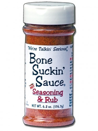 Bone Suckin' Sauce Hot Seasoning & Rub - 5.8 ounce shaker