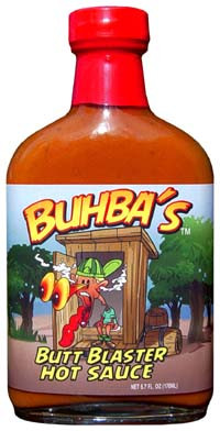 Buhba's Butt Blaster Hot Sauce - 5.7 Ounce Bottle