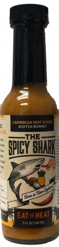 The Spicy Shark Caribbean Reef Shark Scotch Bonnet Hot Sauce- 5 ounce bottle