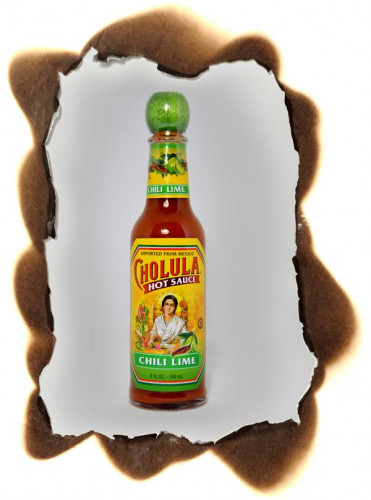 Cholula Chili Lime Hot Sauce With The Green Wooden Stopper Top - 5 Ounce Bottle