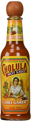 Cholula Chili Garlic Hot Sauce With The Wooden Stopper Top - 5 Ounce Bottle