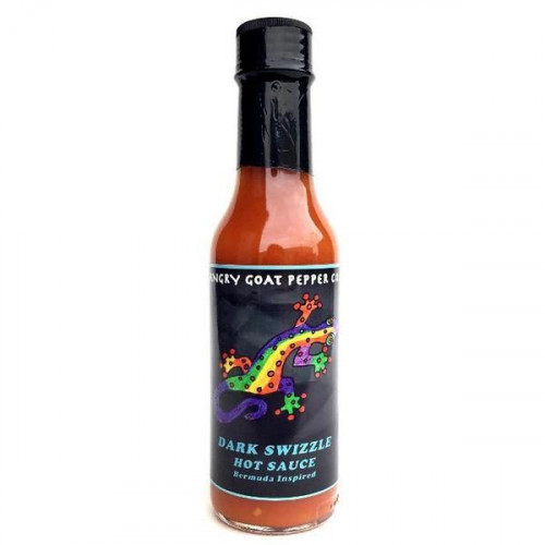 Angry Goat Dark Swizzle Hot Sauce- 5oz Ounce Bottle