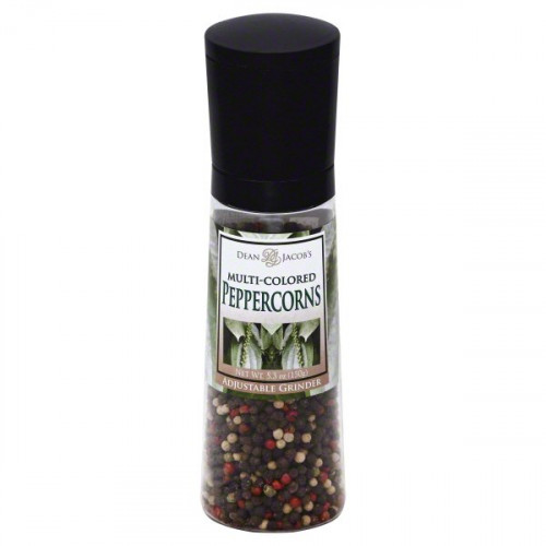 Dean Jacobs Home/Chef Adjustable Grinder  Multi-Colored Peppercorns-5.3 Ounce Grinder