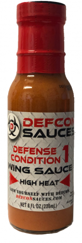 DEFCON Sauces - Defense Condition 1 Extreme Heat - 8 Ounce Bottle
