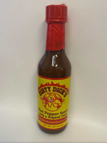 Dirty Dick's Hot Pepper Sauce With A Tropical Twist - 5 Ounce Bottle