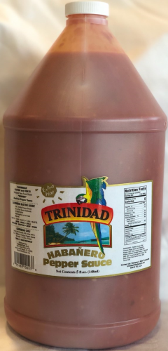 Trinidad Habanero Pepper Sauce Extra Hot Gallon