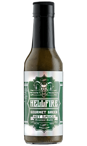 Hellfire Private Reserve Gourmet Green Hot Sauce- 5 Ounce Bottle