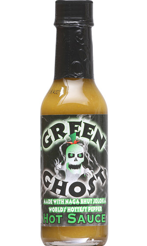 Ghost Hot Sauce - Green Made With Naga Bhut Jolokia Peppers - 5 Ounce Bottle