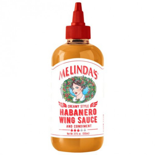 Melinda's Creamy Style Habanero WIng Sauce- 12 Ounce Bottle