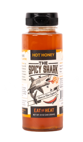 The Spicy Shark Hot Honey- 12 Ounce Squeeze Bottle
