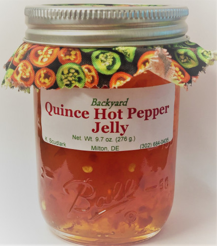 Backyard Quince Hot Pepper Jelly - 9.7 Ounce Jar