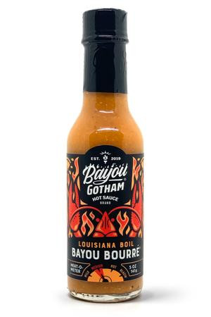 Bayou Gotham Louisiana Boil Bayou Bourre' Hot Sauce - 5 Ounce Bottle