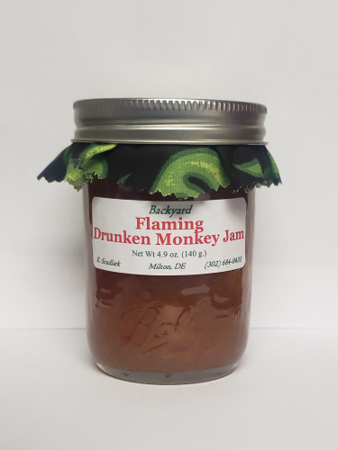 Backyard Flaming Drunken Monkey Jam - 4.9 ounce jar