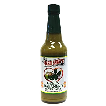Marie Sharp's Hot Green Habanero Pepper Sauce - 10 ounce bottle