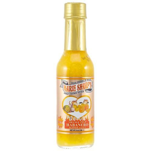 Marie Sharp's Orange Pulp Habanero Pepper Sauce - 5 ounce bottle