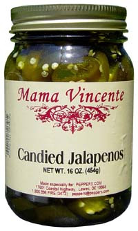 Mama Vincente Candied Jalapenos - 16 Ounce Jar