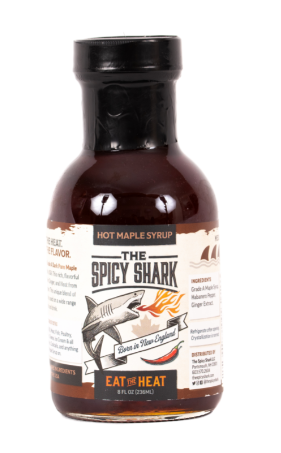 The Spicy Shark Hot Maple Syrup- 8 Ounce Bottle