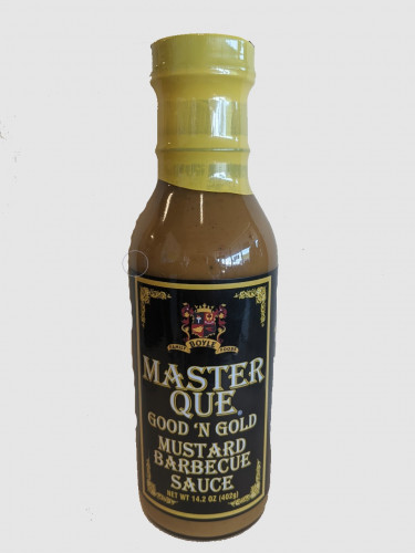 Boyle Family Foods Master Que Good 'N Gold Mustard BBQ Sauce - 14.2 ounce bottle