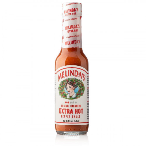 Melinda’s Extra Hot Habañero Pepper Sauce (White Label) - 5 ounce bottle