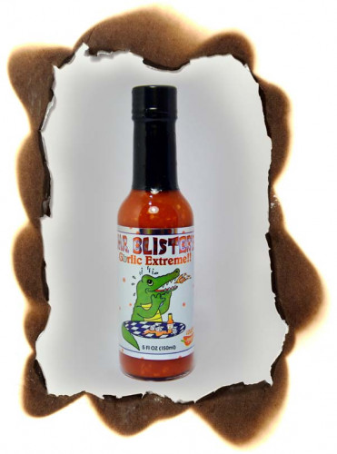 Mr. Blisters Garlic Extreme Hot Sauce - 5 ounce bottle
