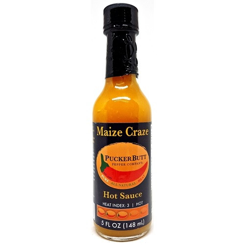 Puckerbutt Maize Craze Hot Sauce - 5 ounce bottle