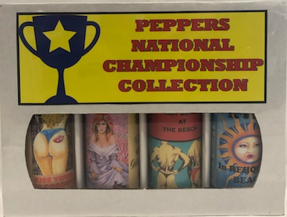 Peppers National Champions Collection - Yellow Label - 4 Pack Gift Box