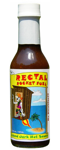 Rectal Rocket Fuel Island Jerk Hot Sauce - 5 ounce bottle