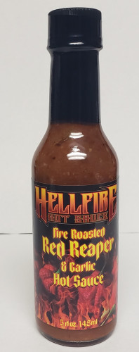 Hellfire Fire Roasted Red Reaper & Garlic Hot Sauce - 5 Ounce Bottle