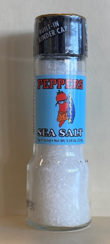 Peppers Sea Salt Grinder - 5.64 ounce shaker