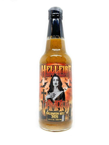 Hellfire Vampira Halloween Hell 2021 Hot Sauce - 10 Ounce Bottle