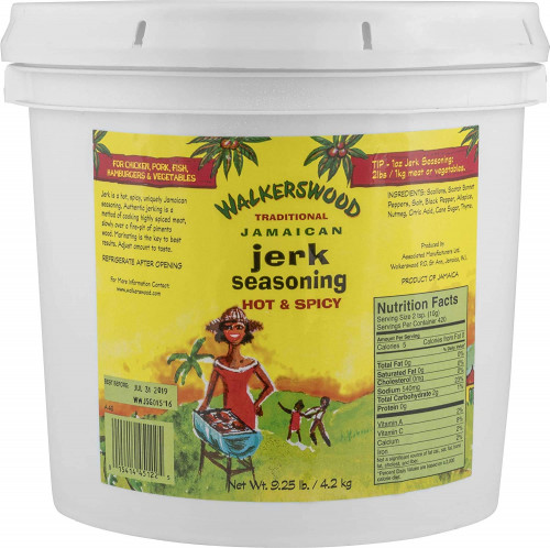 Walkerswood Traditional Jamaican Seasoning Hot & Spicy - 9.25 LBS bucket