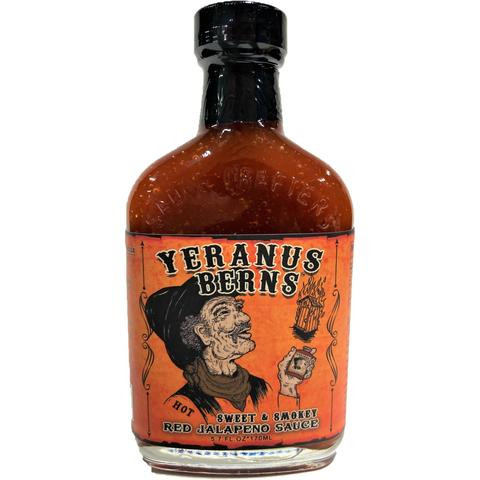 Yeranus Berns Sweet & Smokey Red Jalapeno Hot Sauce - 5.7 Ounce Bottle